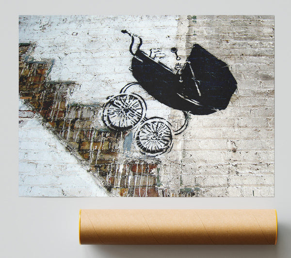 Banksy Pram Stairs Giclee Print