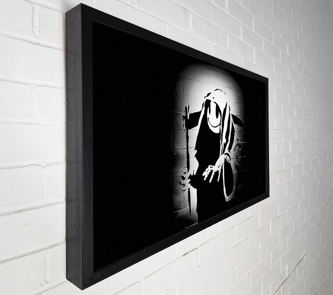  A Canvas Print of Banksy Reaper In The Shadows Canvas Wall Art