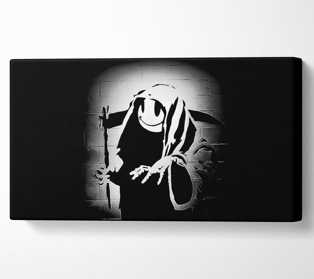  A Canvas Print of Banksy Reaper In The Shadows Canvas Wall Art