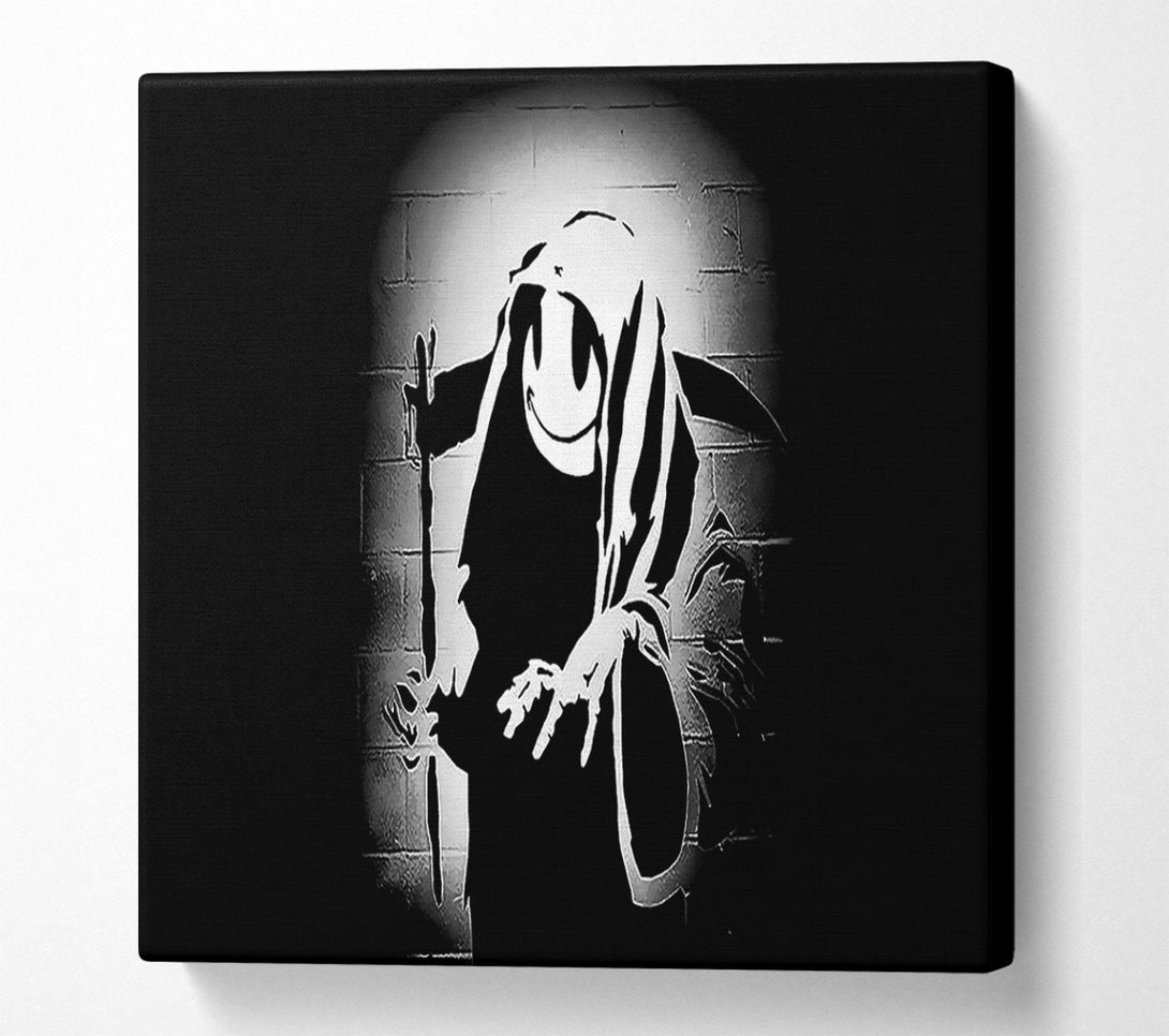 A Canvas Print of Banksy Reaper In The Shadows Canvas Wall Art