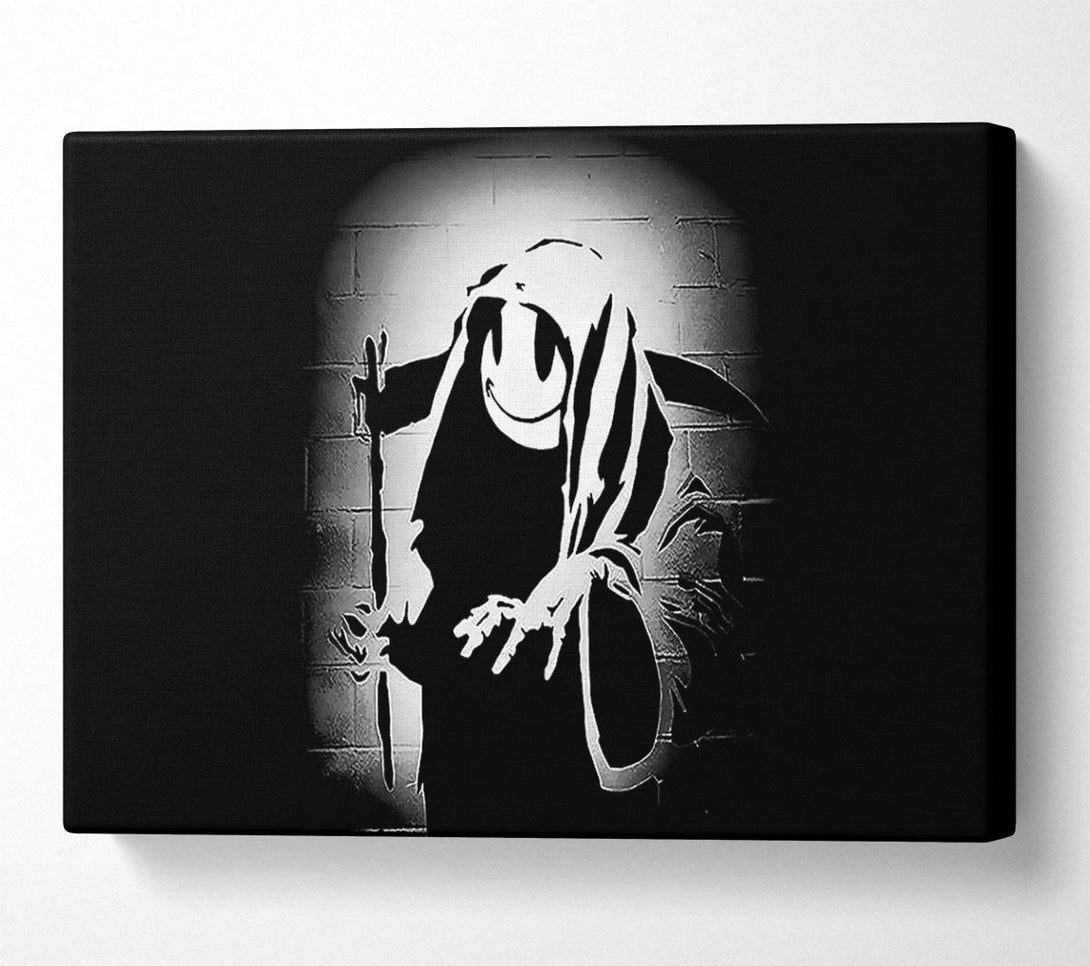  A Canvas Print of Banksy Reaper In The Shadows Canvas Wall Art