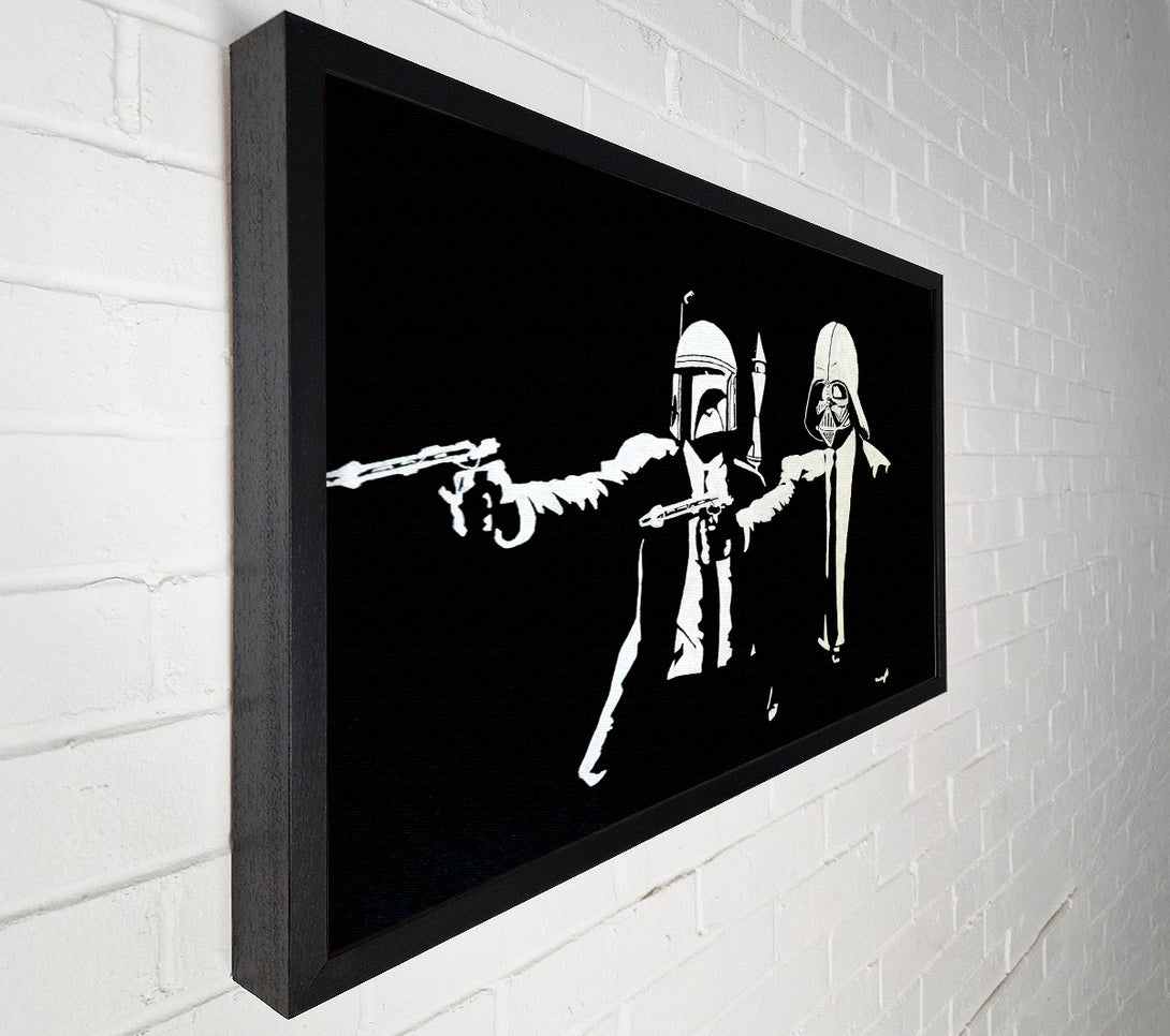  A Canvas Print of Banksy Star Wars Pulp Fiction Canvas Wall Art