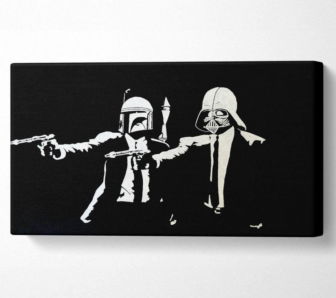  A Canvas Print of Banksy Star Wars Pulp Fiction Canvas Wall Art