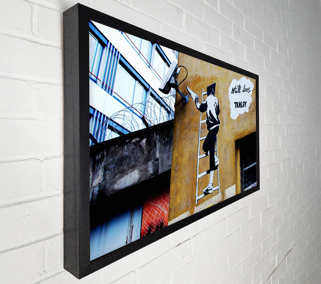  A Canvas Print of Banksy Still Love Tknlgy Canvas Art