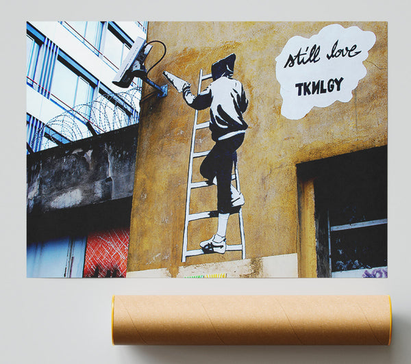 Banksy Still Love Tknlgy Print