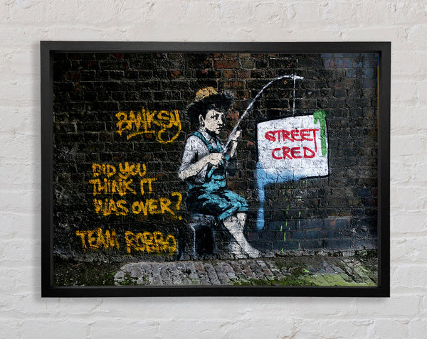 Banksy Street Cred Framed Print