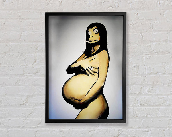 Banksy The New Age Mona Lisa Framed Print