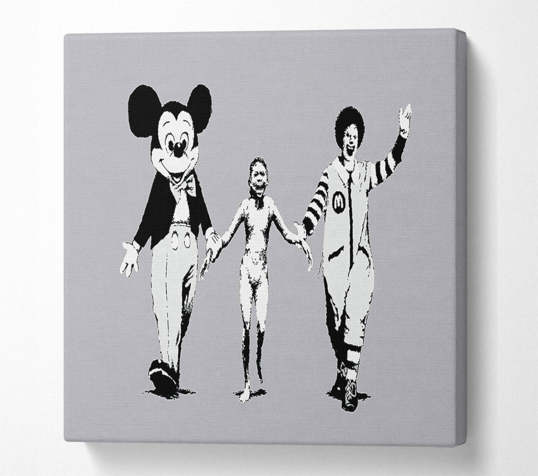  A Canvas Print of Banksy Third World Love Canvas Art