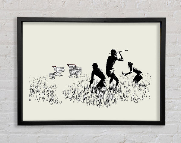 Banksy Trolley Hunters Cream