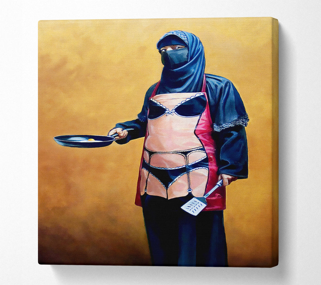  A Canvas Print of Banksy Would You Like Eggs Canvas Art