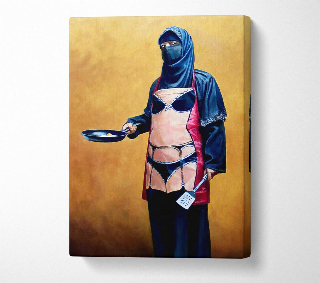  A Canvas Print of Banksy Would You Like Eggs Canvas Art