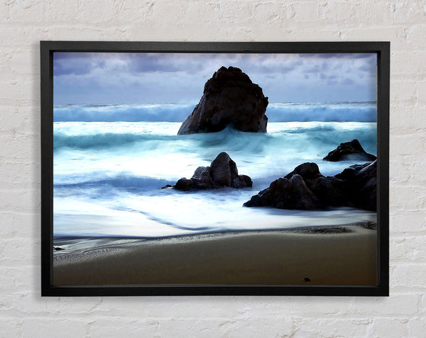 Twilight At Big Sur Framed Print