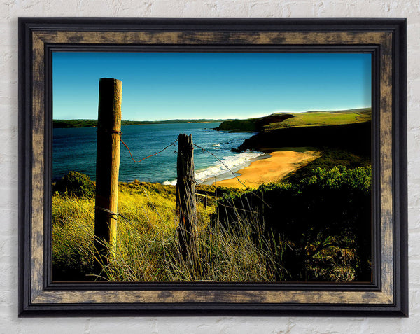 Wild Beach In England Framed Print