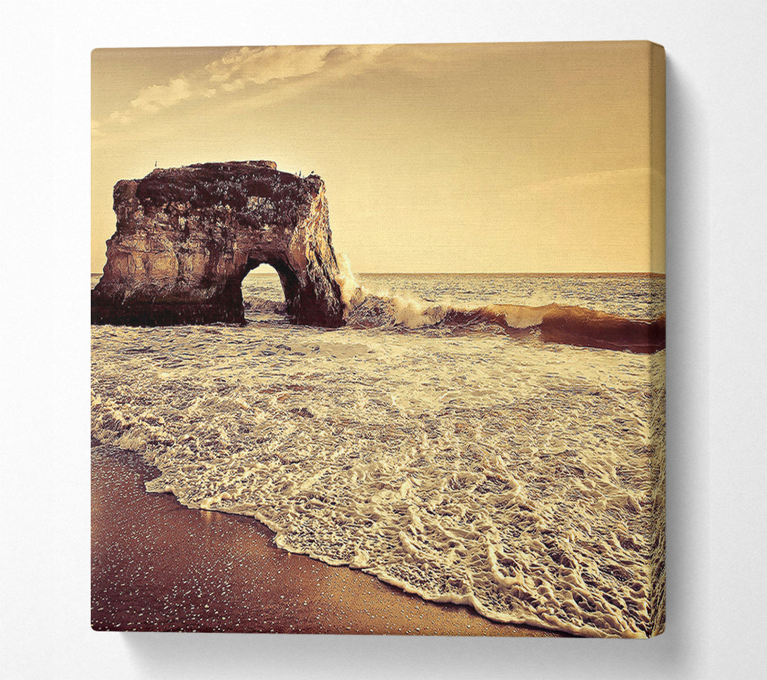  A Canvas Print of Beach Arch Canvas Wall Art