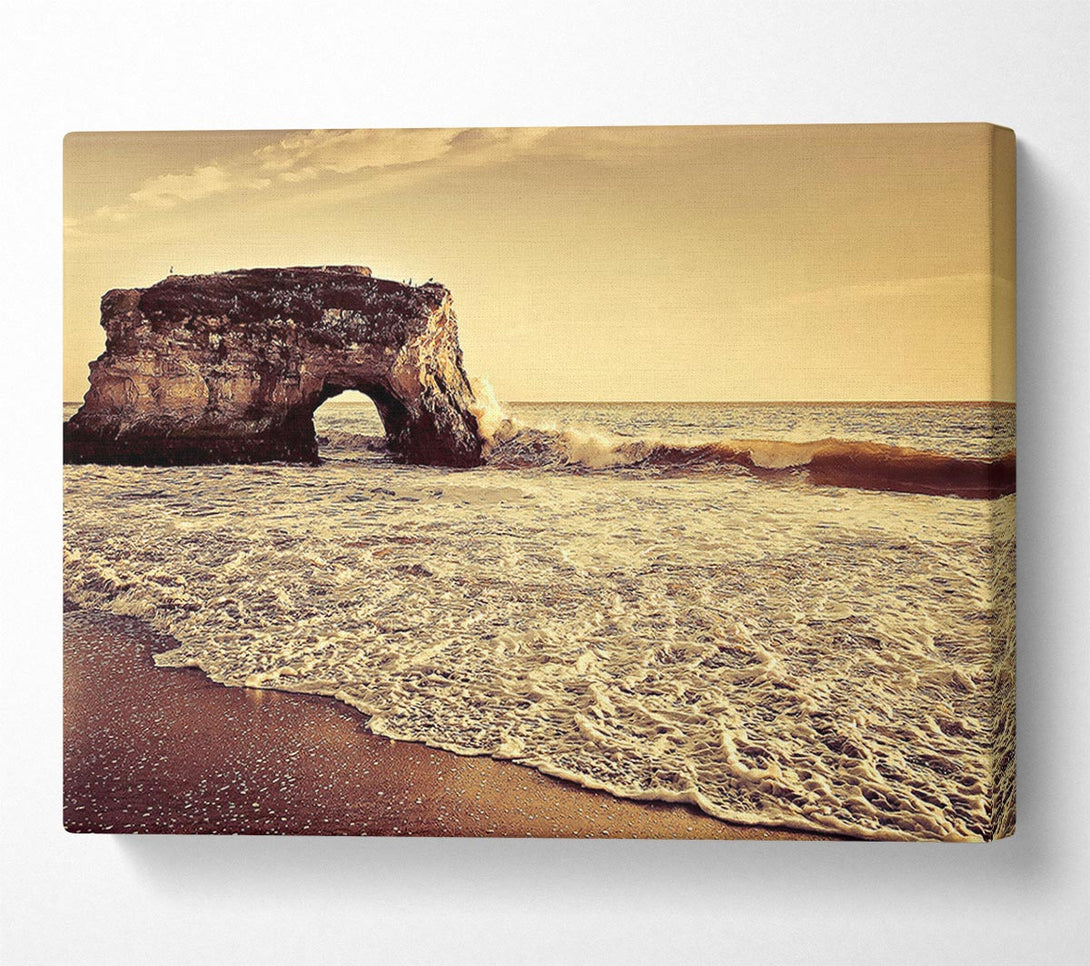  A Canvas Print of Beach Arch Canvas Wall Art