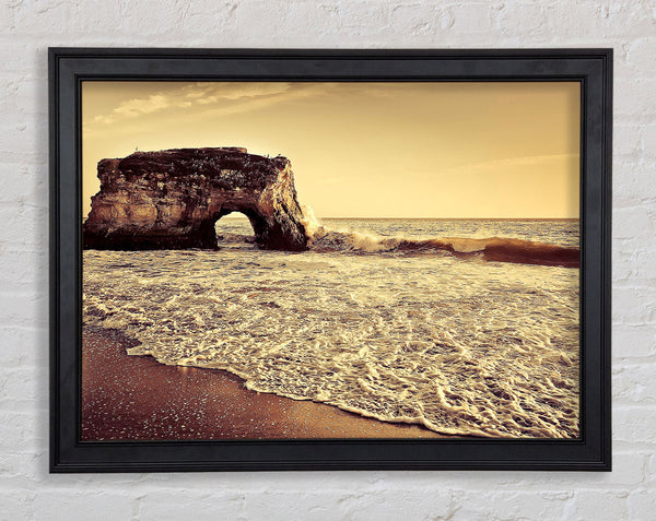 Beach Arch Framed Print