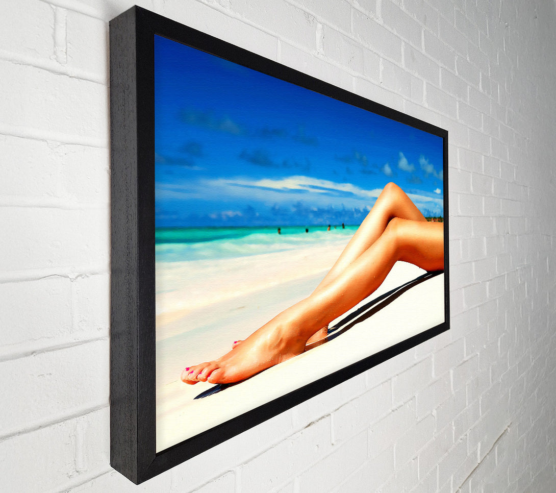  A Canvas Print of Beach Hottie Canvas Wall Art