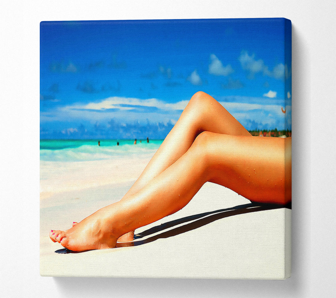  A Canvas Print of Beach Hottie Canvas Wall Art