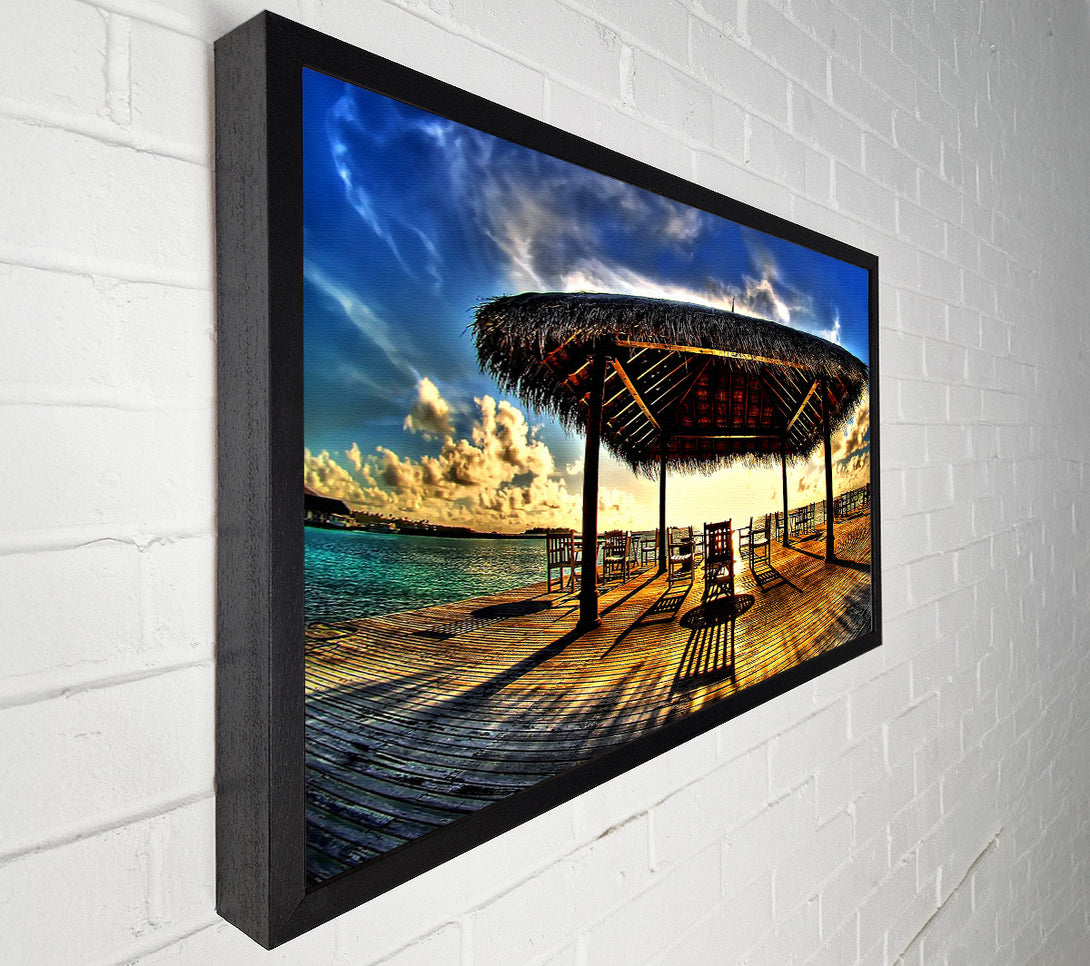  A Canvas Print of Watching The Sunset With Friends Canvas Wall Art