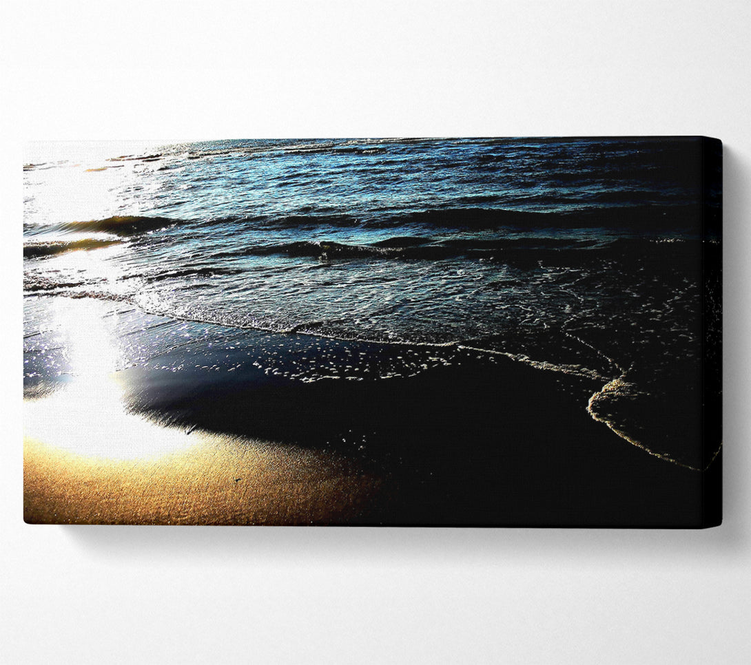  A Canvas Print of Sunshine Blaze Across The Ocean Canvas Wall Art