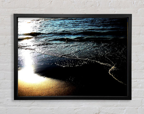 Sunshine Blaze Across The Ocean Framed Print