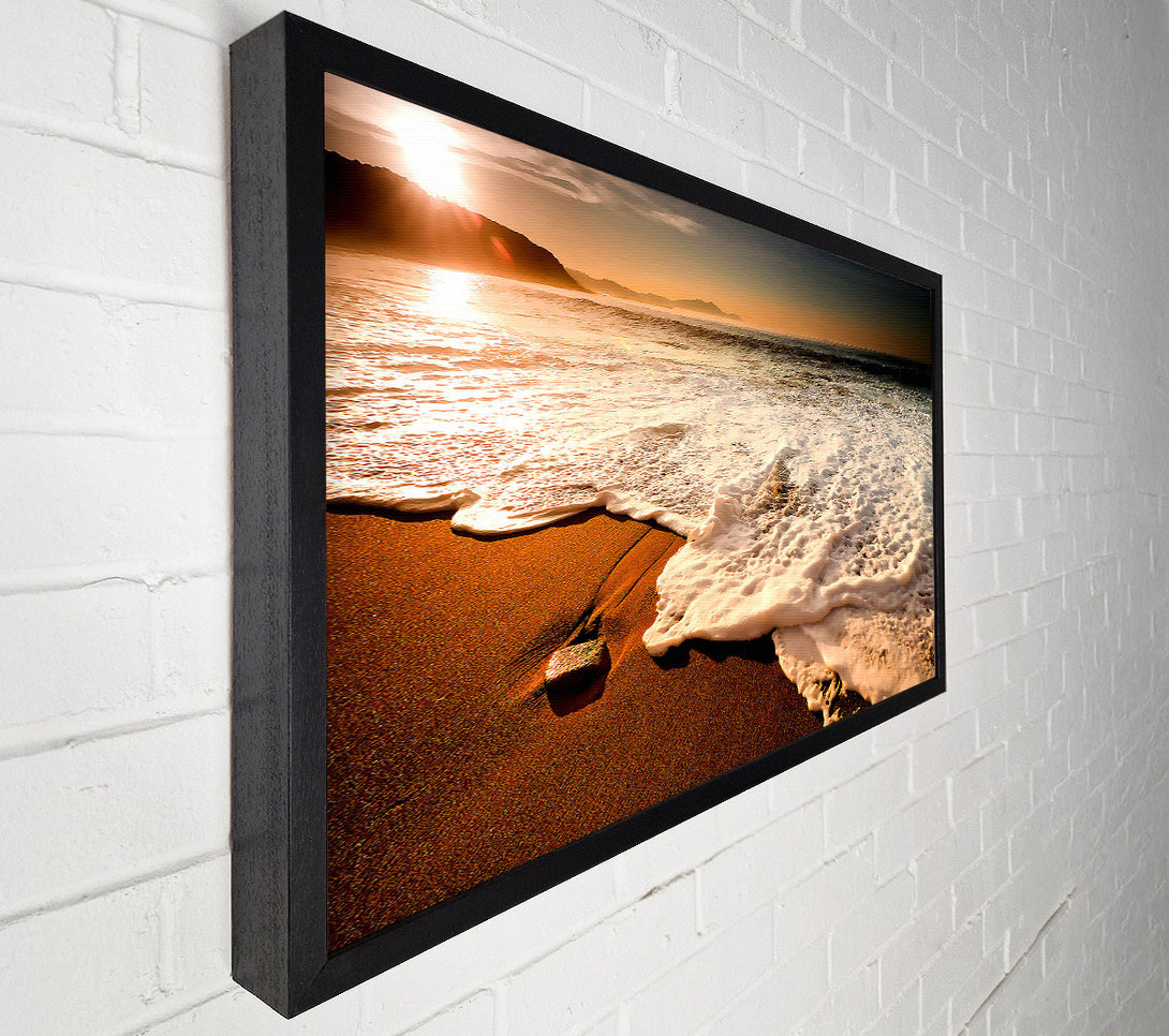 A Canvas Print of Sunset Ocean Delight Canvas Print