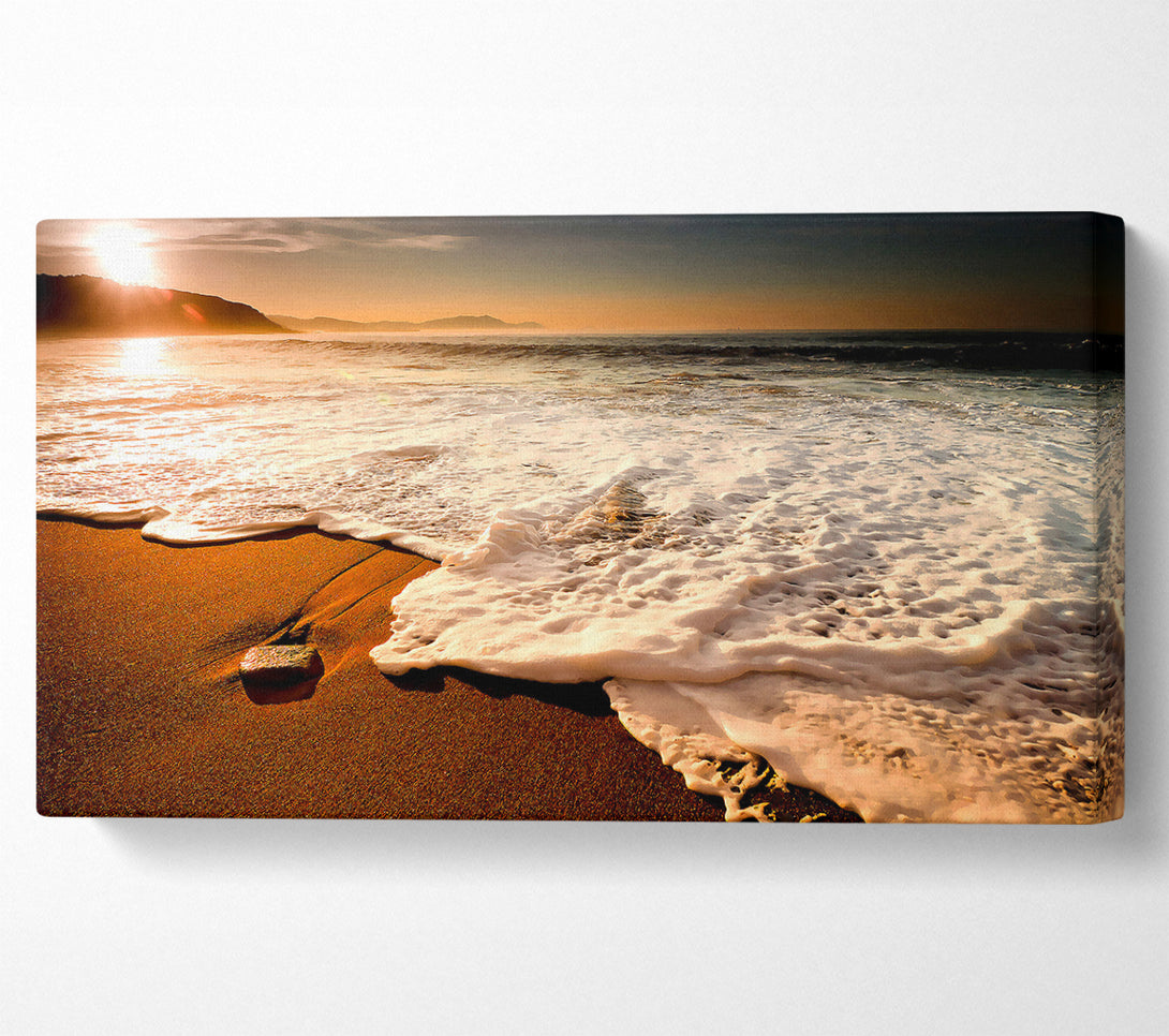  A Canvas Print of Sunset Ocean Delight Canvas Print