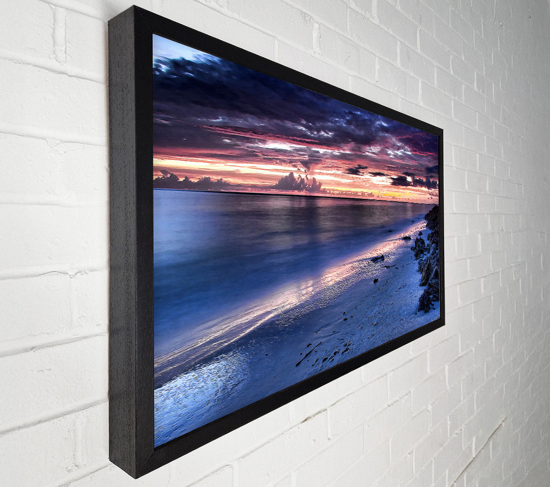  A Canvas Print of Beautiful Beach Sunset Canvas Art