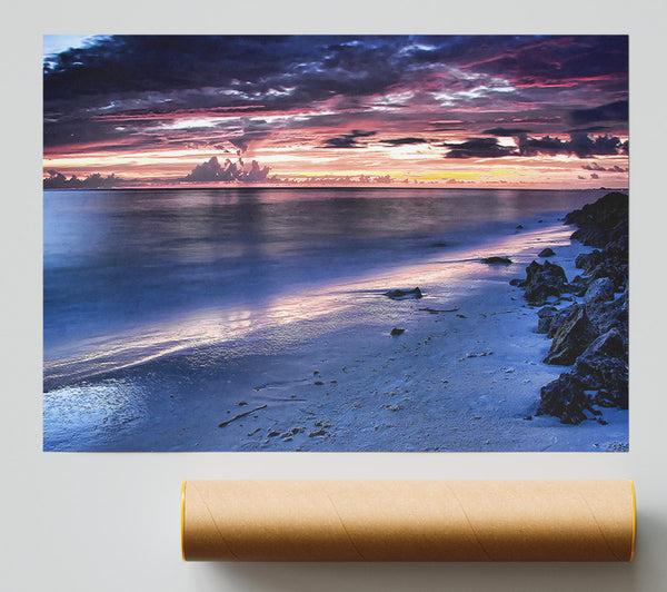 Beautiful Beach Sunset Print