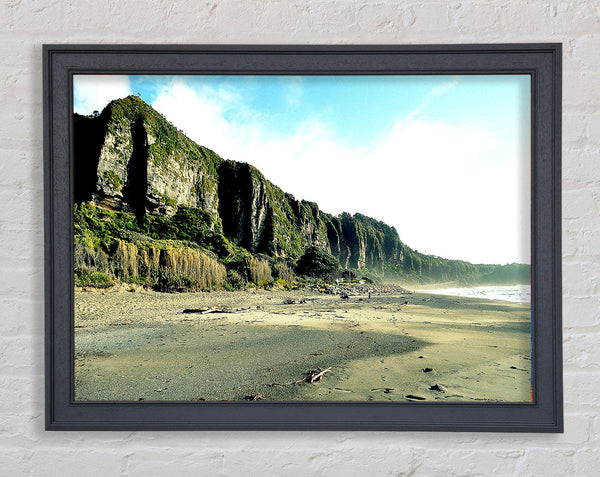 Beautiful Beaches In New Zealand Framed Print