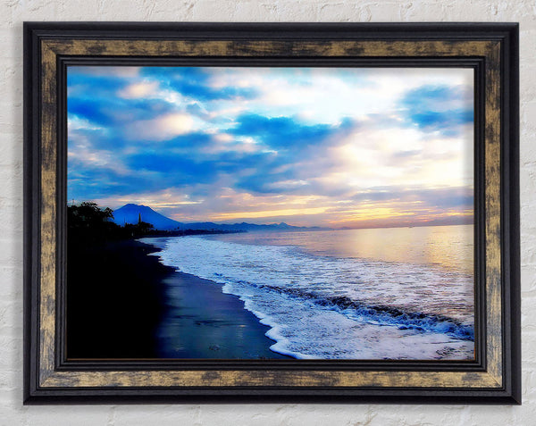 Blue Morning Sunrise Framed Print