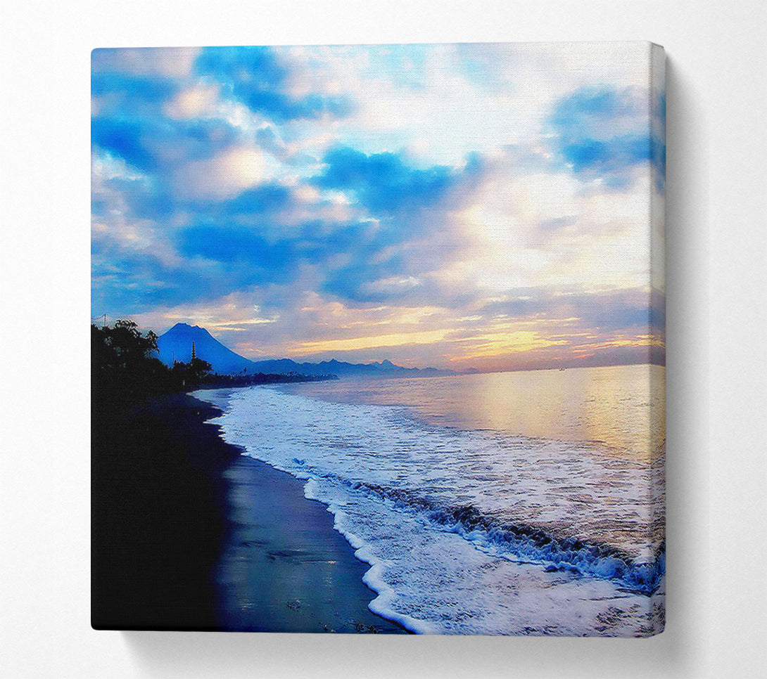  A Canvas Print of Blue Morning Sunrise Canvas Art