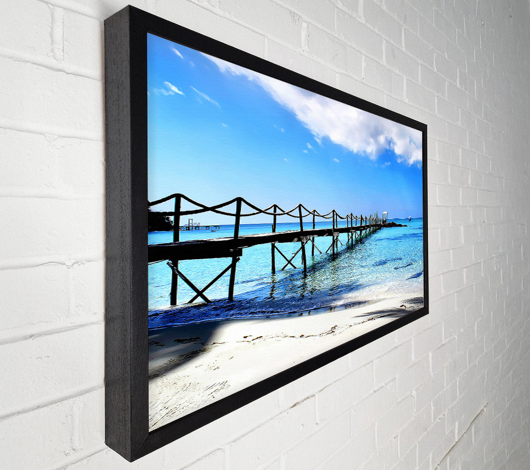  A Canvas Print of Boardwalk In Paradise Canvas Wall Art