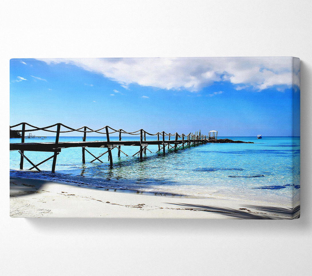  A Canvas Print of Boardwalk In Paradise Canvas Wall Art