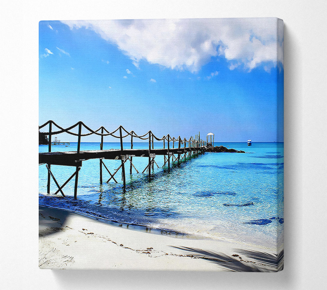  A Canvas Print of Boardwalk In Paradise Canvas Wall Art