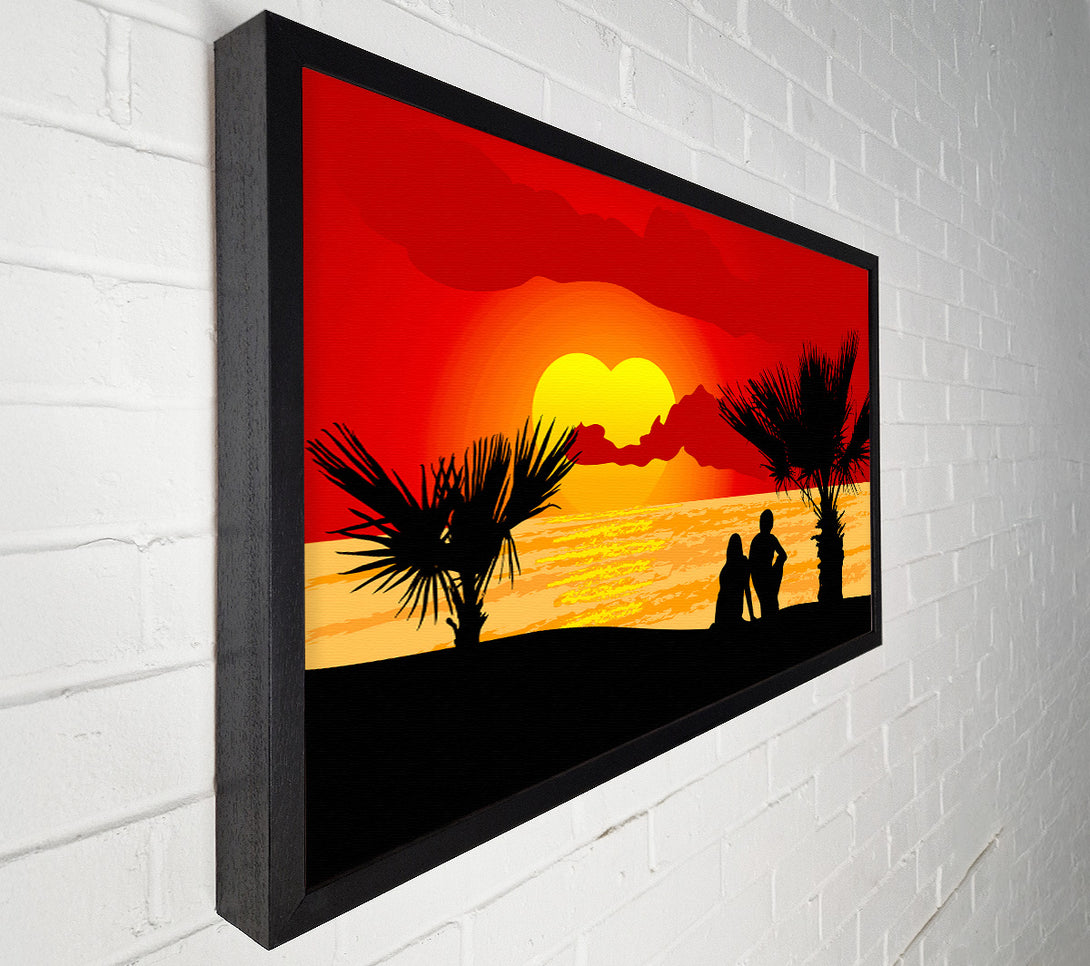  A Canvas Print of Double Sun Lovers Canvas Wall Art