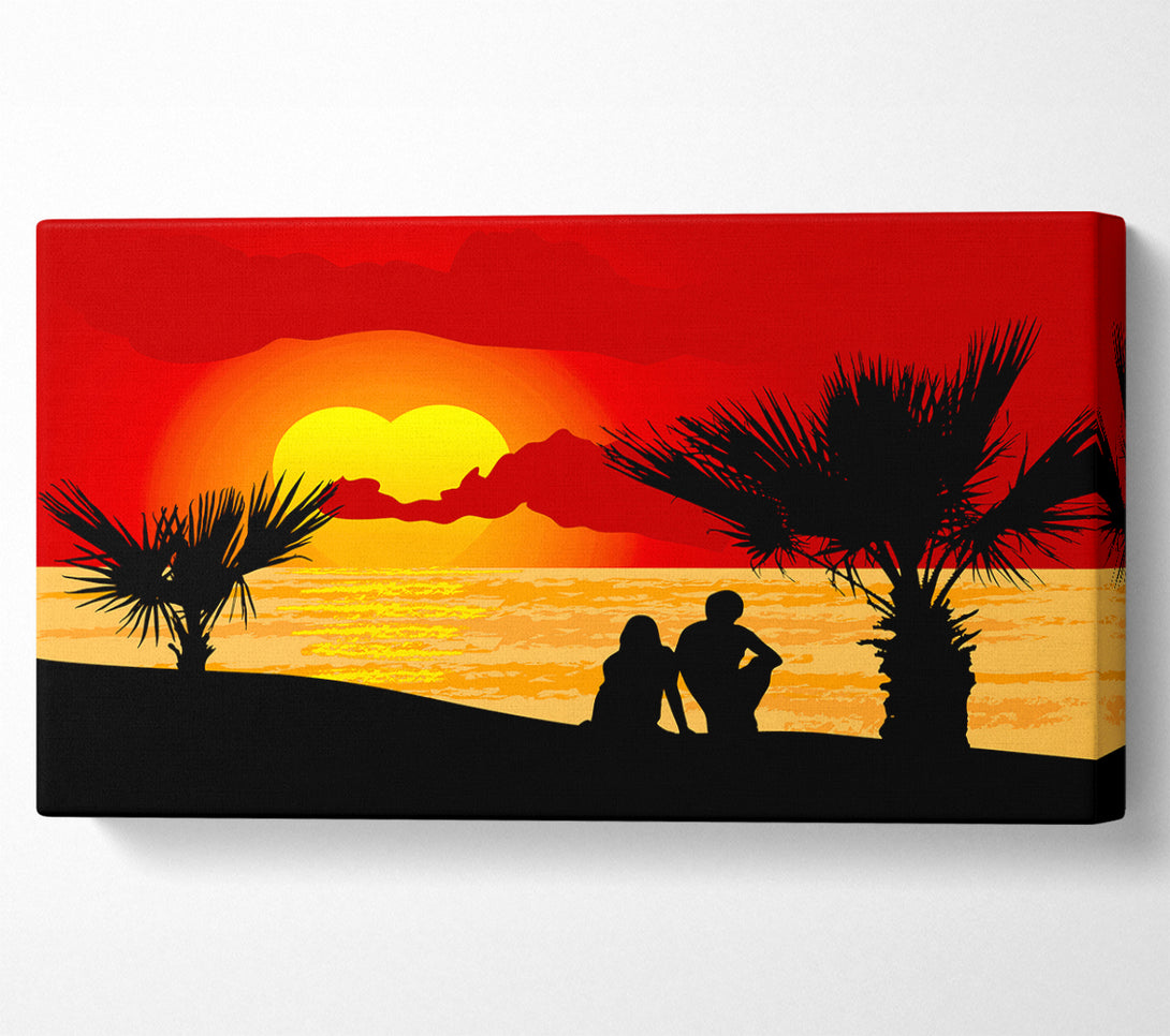  A Canvas Print of Double Sun Lovers Canvas Wall Art