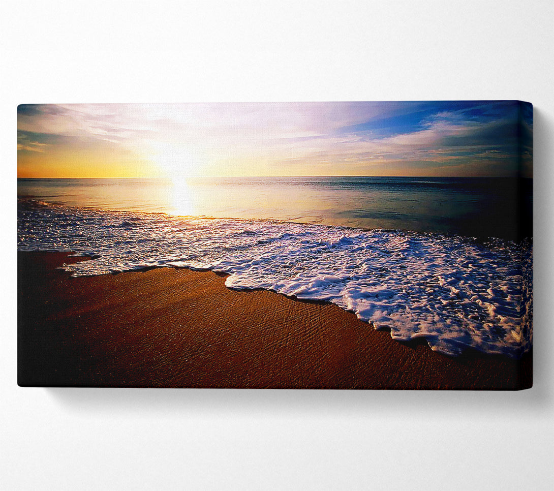  A Canvas Print of Ebb Of The Ocean Sun Canvas Art