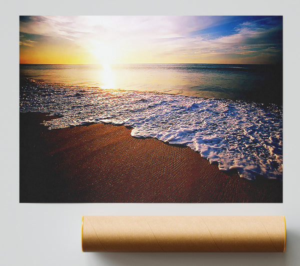 Ebb Of The Ocean Sun Poster