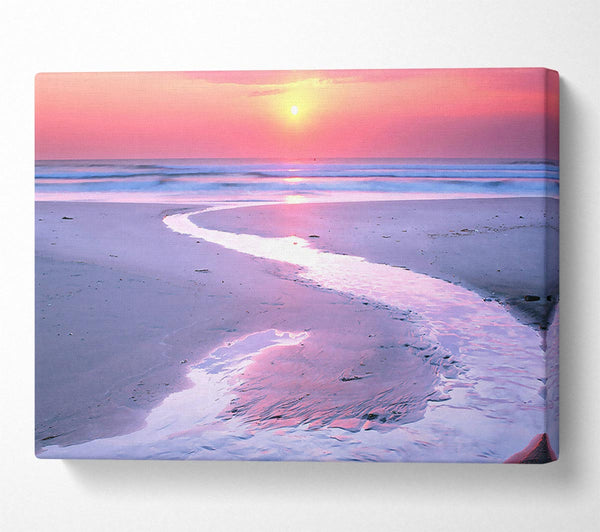  A Canvas Print of Estuary At Sunset Canvas Print