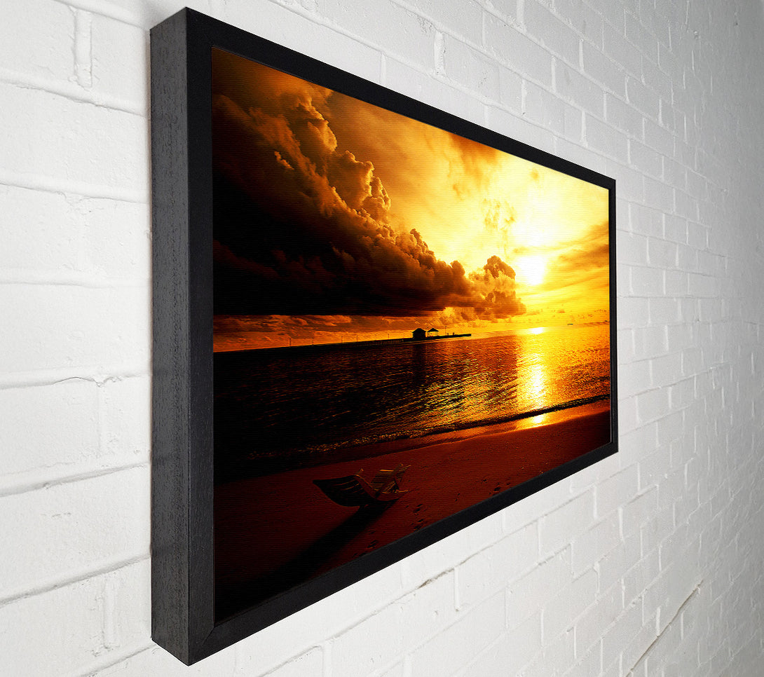  A Canvas Print of Gone Swimming Canvas Wall Art