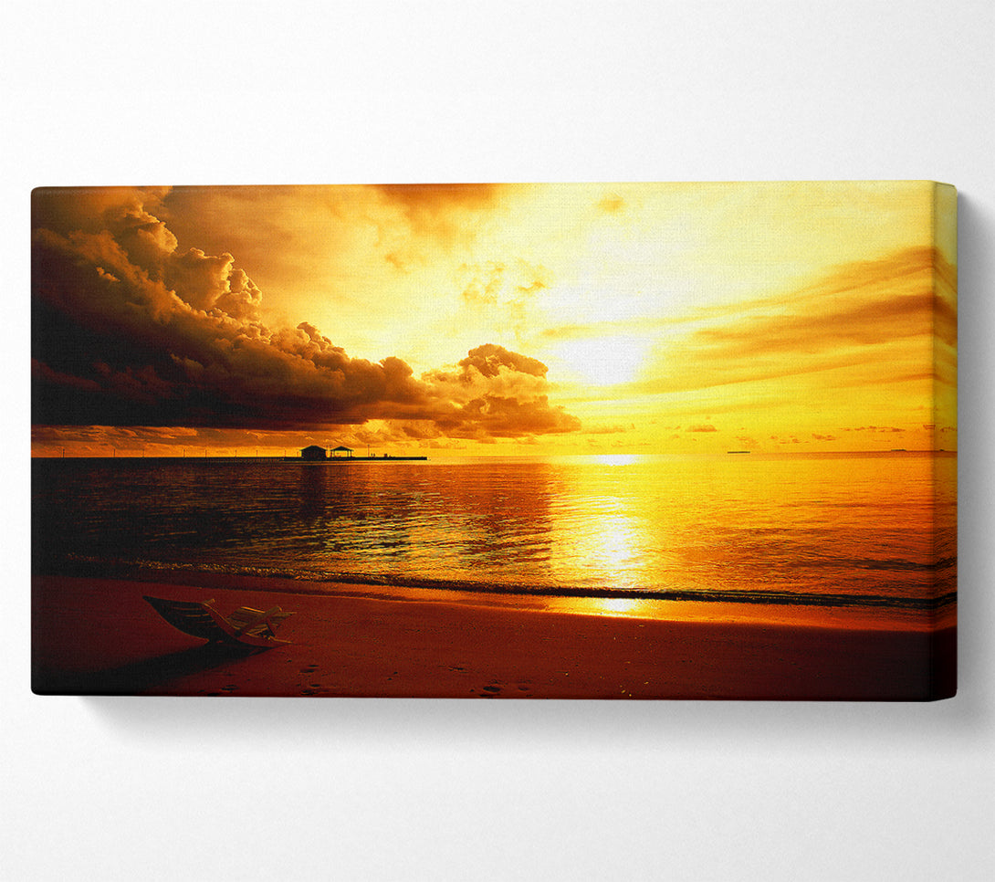  A Canvas Print of Gone Swimming Canvas Wall Art