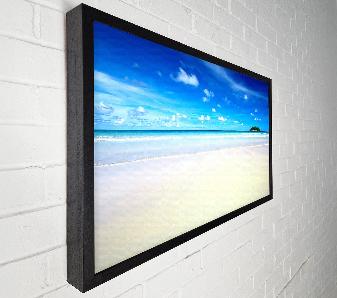  A Canvas Print of Perfect Sky Blue Beach Canvas Art
