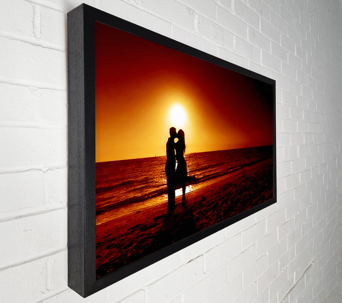  A Canvas Print of Lovers Beach Canvas Print