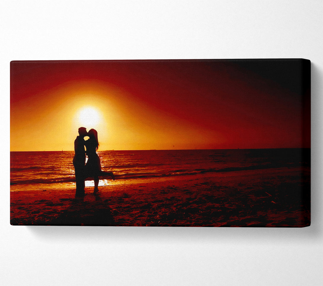  A Canvas Print of Lovers Beach Canvas Print