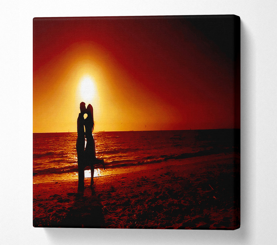  A Canvas Print of Lovers Beach Canvas Print