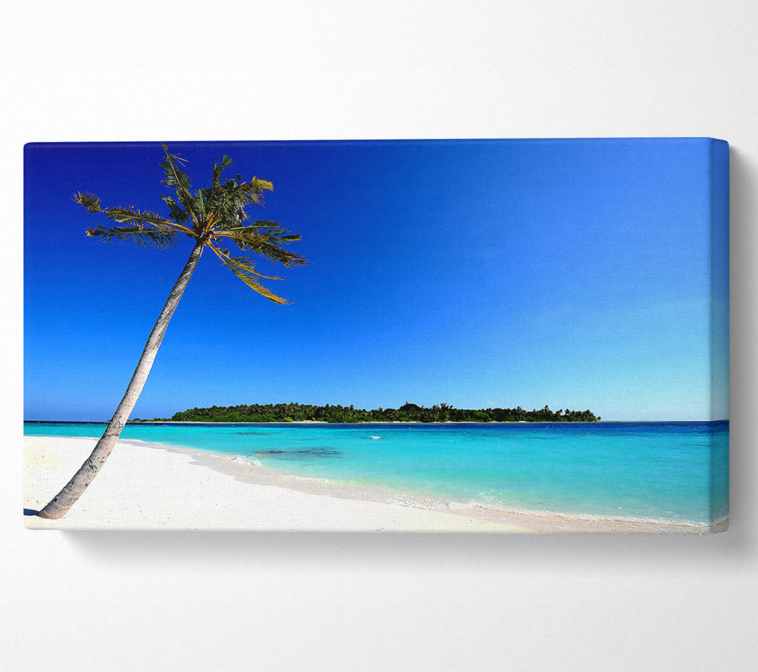  A Canvas Print of Maldivian Beach Canvas Wall Art