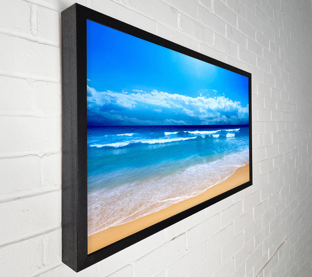  A Canvas Print of Ocean Waves Lapping On The Perfect Sands Canvas Wall Art