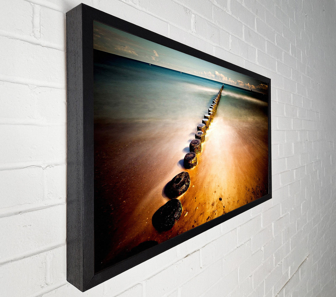  A Canvas Print of Ocean Rocks Path Canvas Wall Art