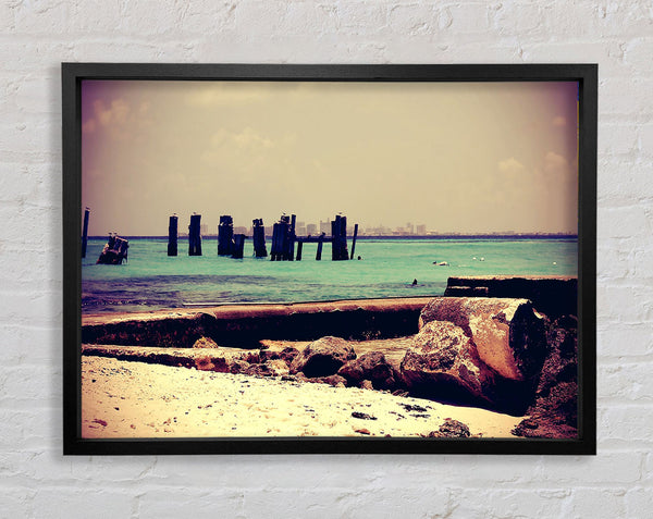 Old Harbour Framed Print